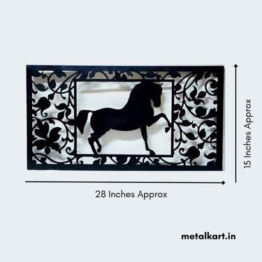 Metallic Aristrocatic Horse wall design